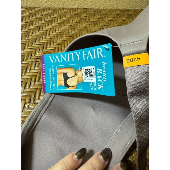 Vanity Fair Full-Figure Underwire Bra 42DD Light Padded Support Walnut Color NEW - Picture 7 of 8
